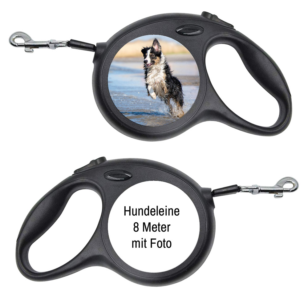 geschenke364-hundeleinen-hundeleine-schwarz-8-m-selbst-gestalten image 1