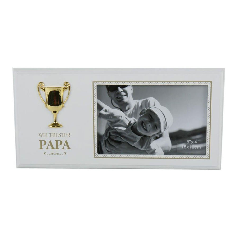 geschenke364-heimdeko-fotorahmen-weltbester-papa-pokal-10x15 image 1