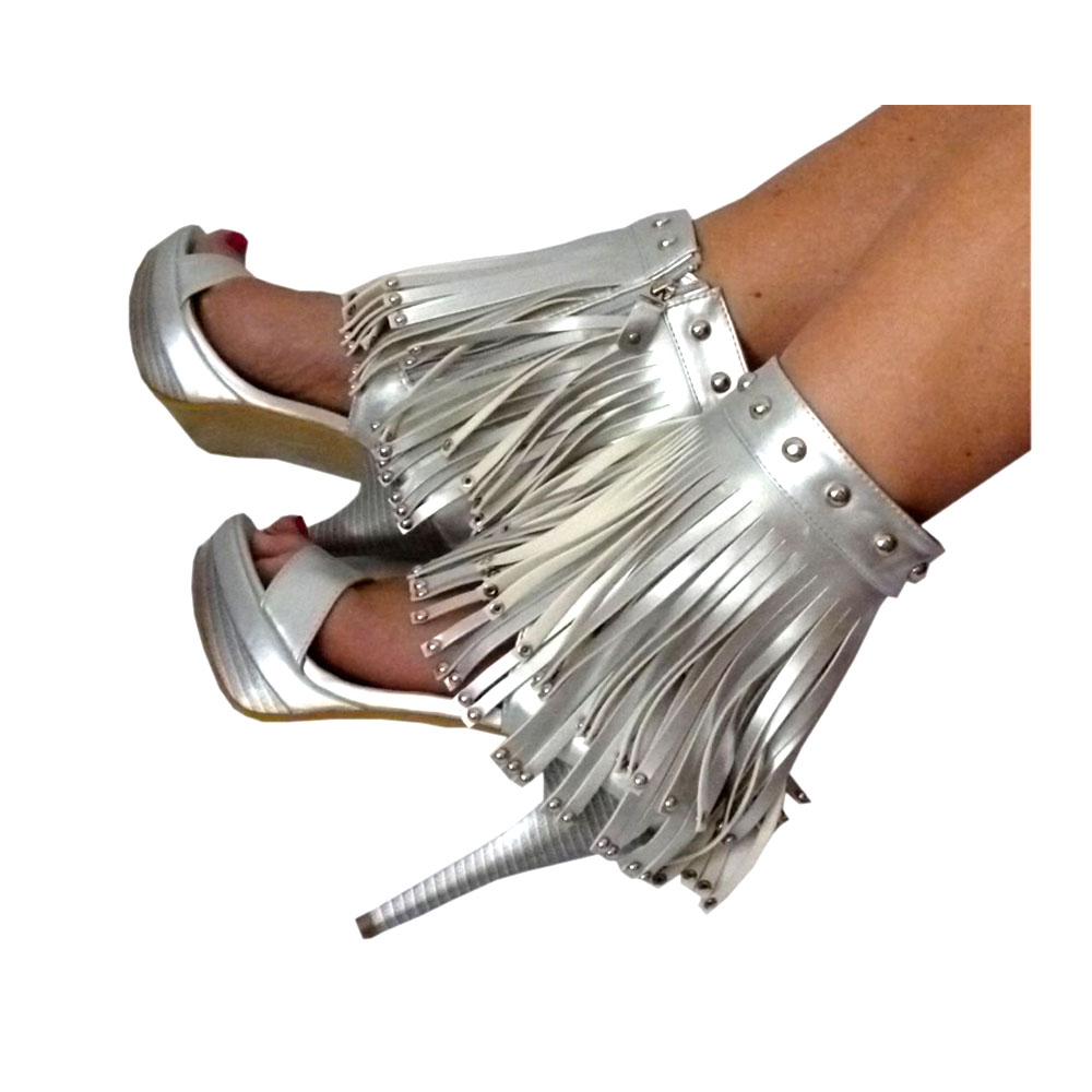 geschenke364-damenmode-pumps-silber-fransen-pfennigabsatz image 3