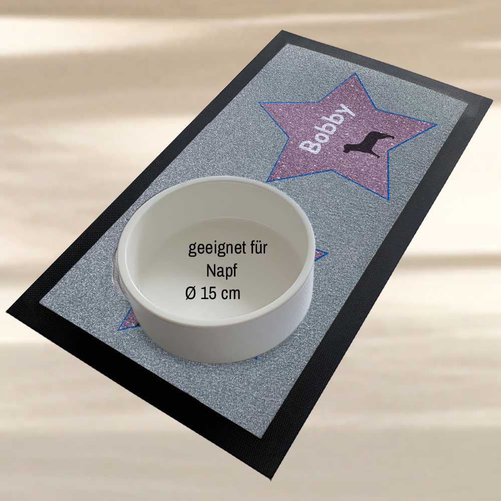 geschenke364-futtermatten-napfunterlage-hund-sterne-mit-namen image 2