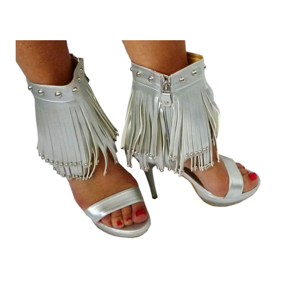 geschenke364-damenmode-pumps-silber-fransen-pfennigabsatz image 4