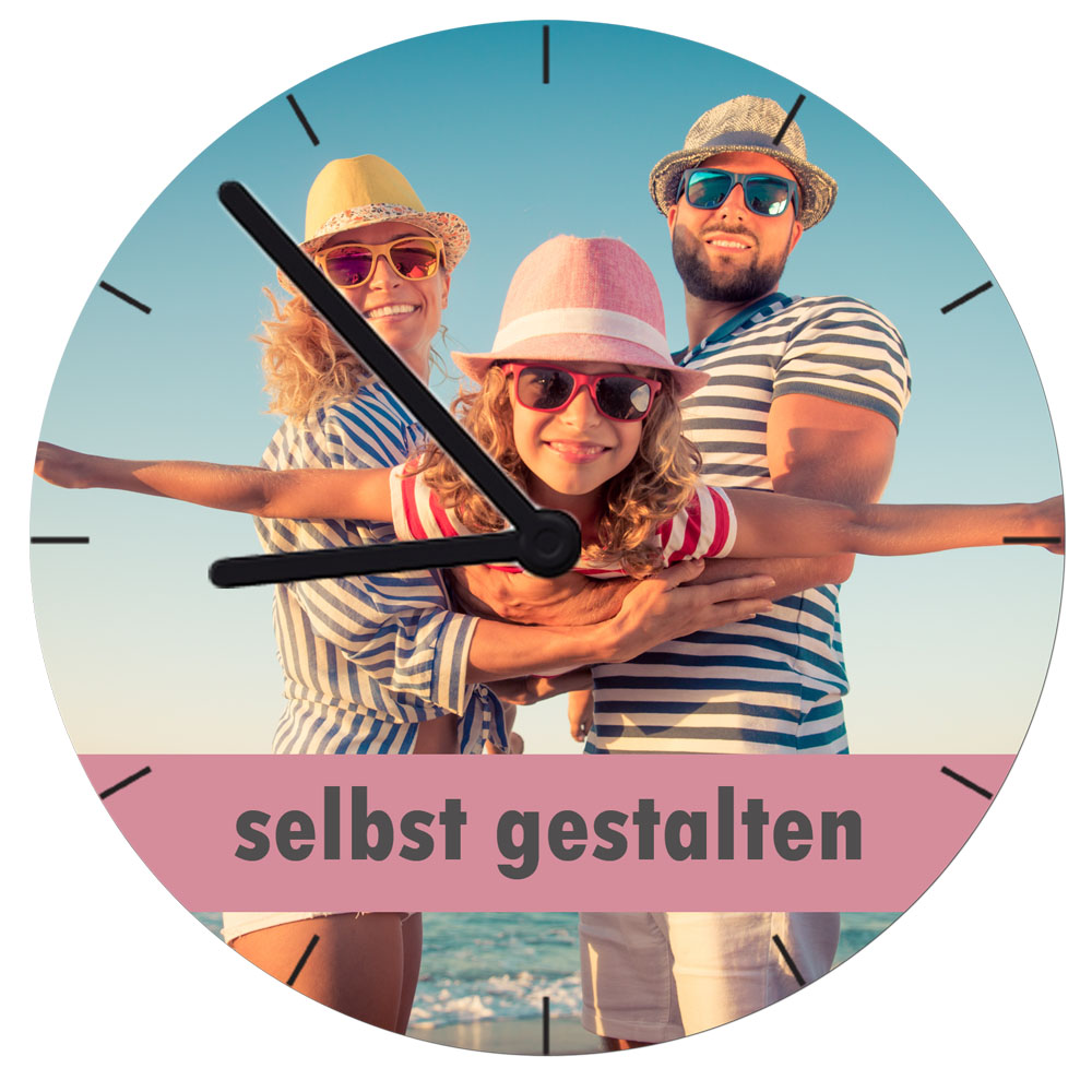 geschenke364-wanduhr-mit-foto-selbst-gestalten-rund-20-cm image 1