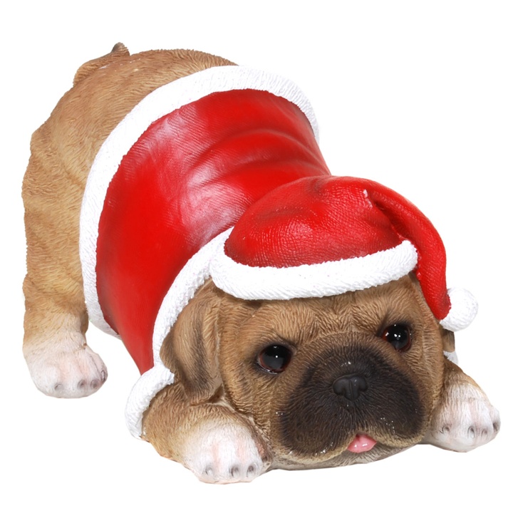 geschenke364-heimdeko-weihnachts-mops-figur-hundedeko-11x18-cm image 1