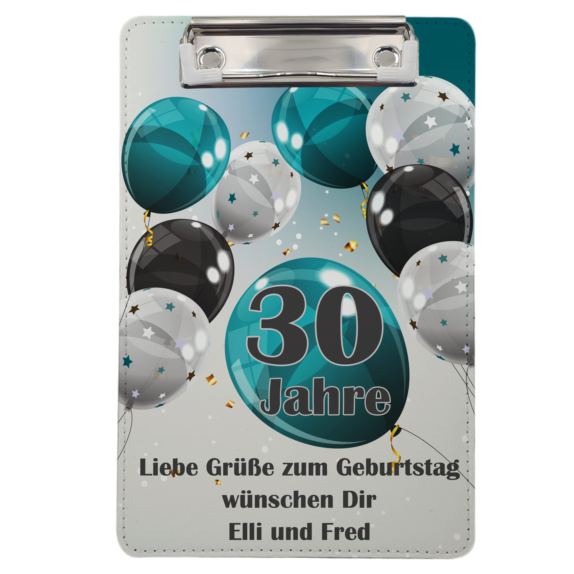 geschenke364-klemmbrett-a5-luftballons-geldgeschenk-geburtstag-zahl image 3