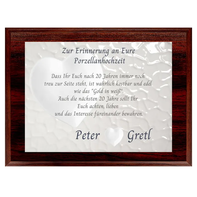 geschenke364-holztafel-20-hochzeitstag-porzellanhochzeit-namen image 1