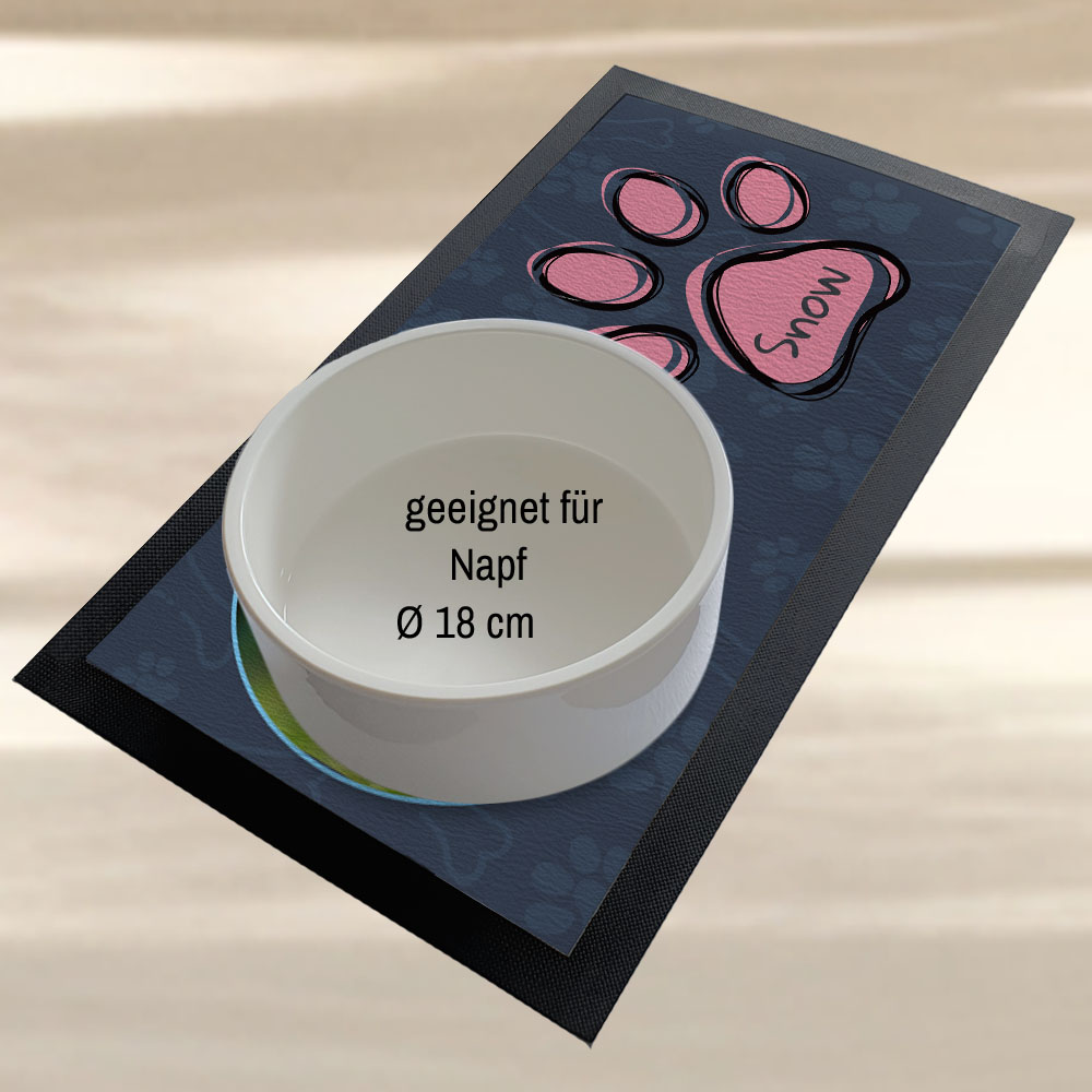 geschenke364-futtermatten-napfunterlage-pfote-mit-foto-name-44-cm image 4