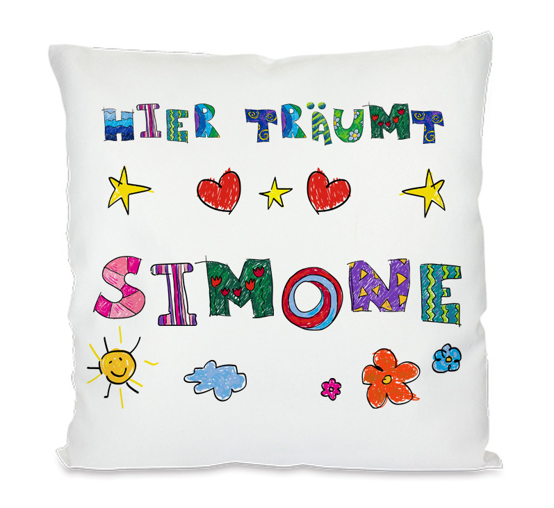 geschenke364-kissen-kinder-deko-kissen-name-40x40-traumkissen image 1