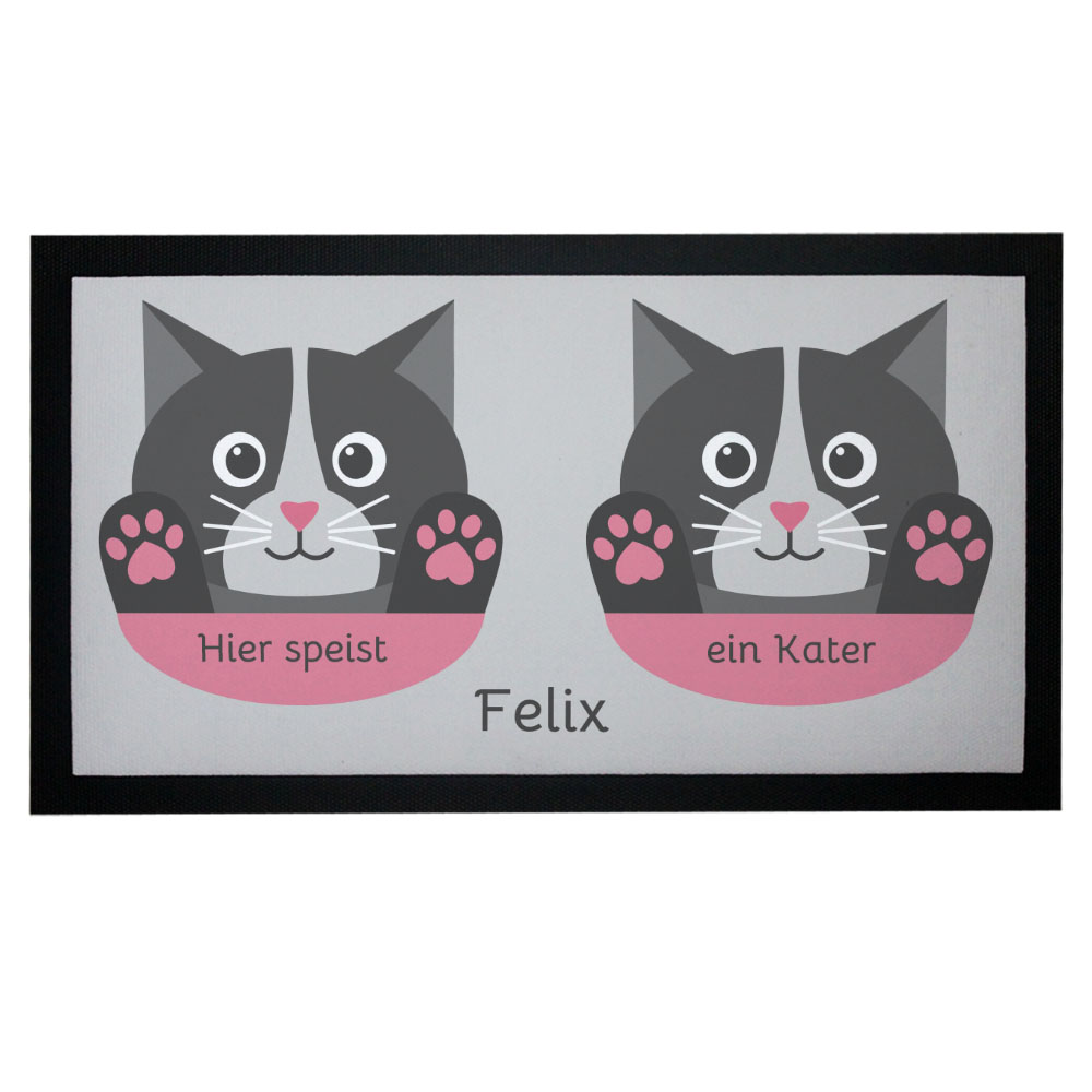 geschenke364-futtermatten-napfunterlage-katze-grau-mit-name image 2