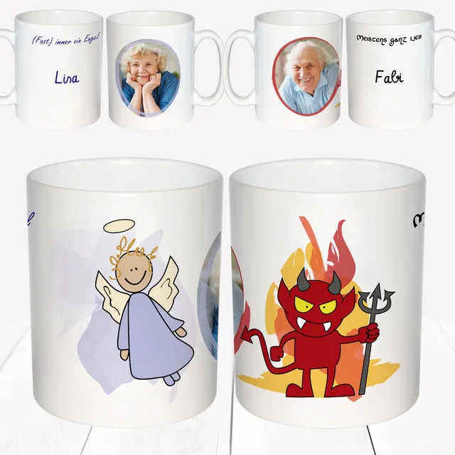 geschenke364-engel-teufel-partnertassen-mit-foto-2er-set image 1