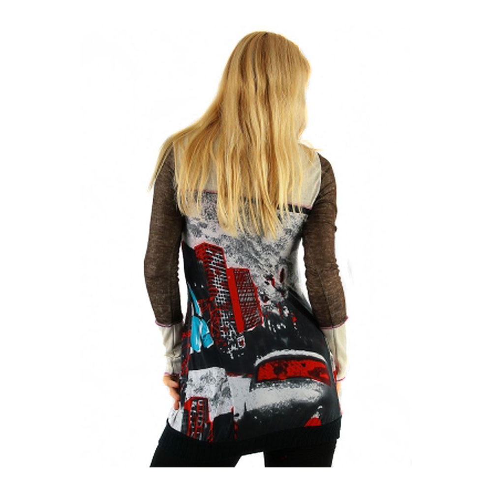 geschenke364-damenmode-long-pullover-print-grau-braun-gr-l image 3