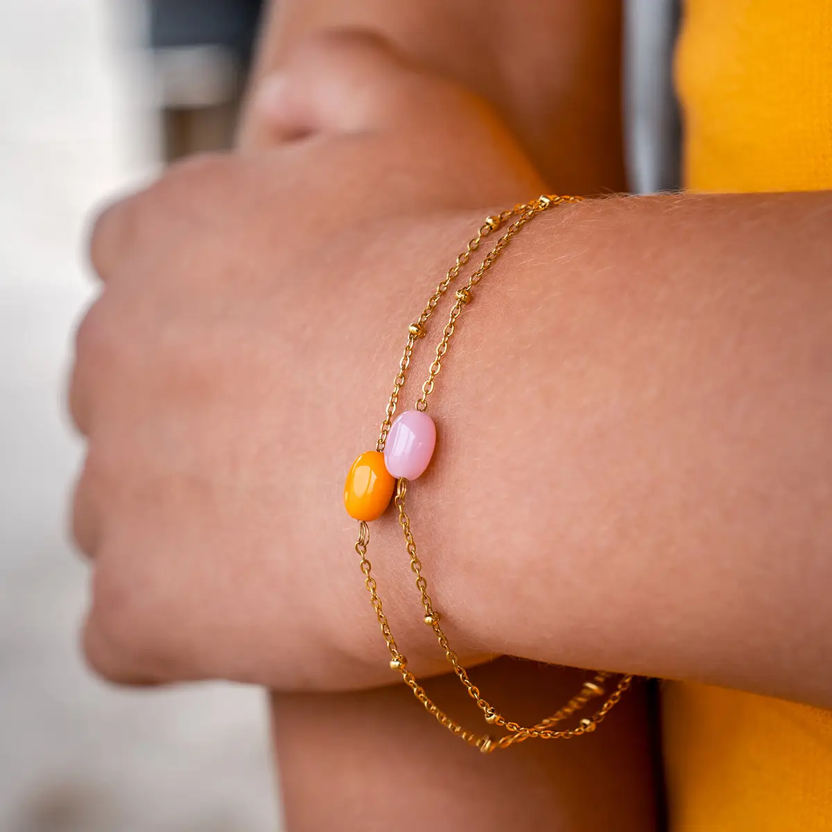 vinoos-colours-of-wine-with-love-armband-rosa-edelstahl image 3