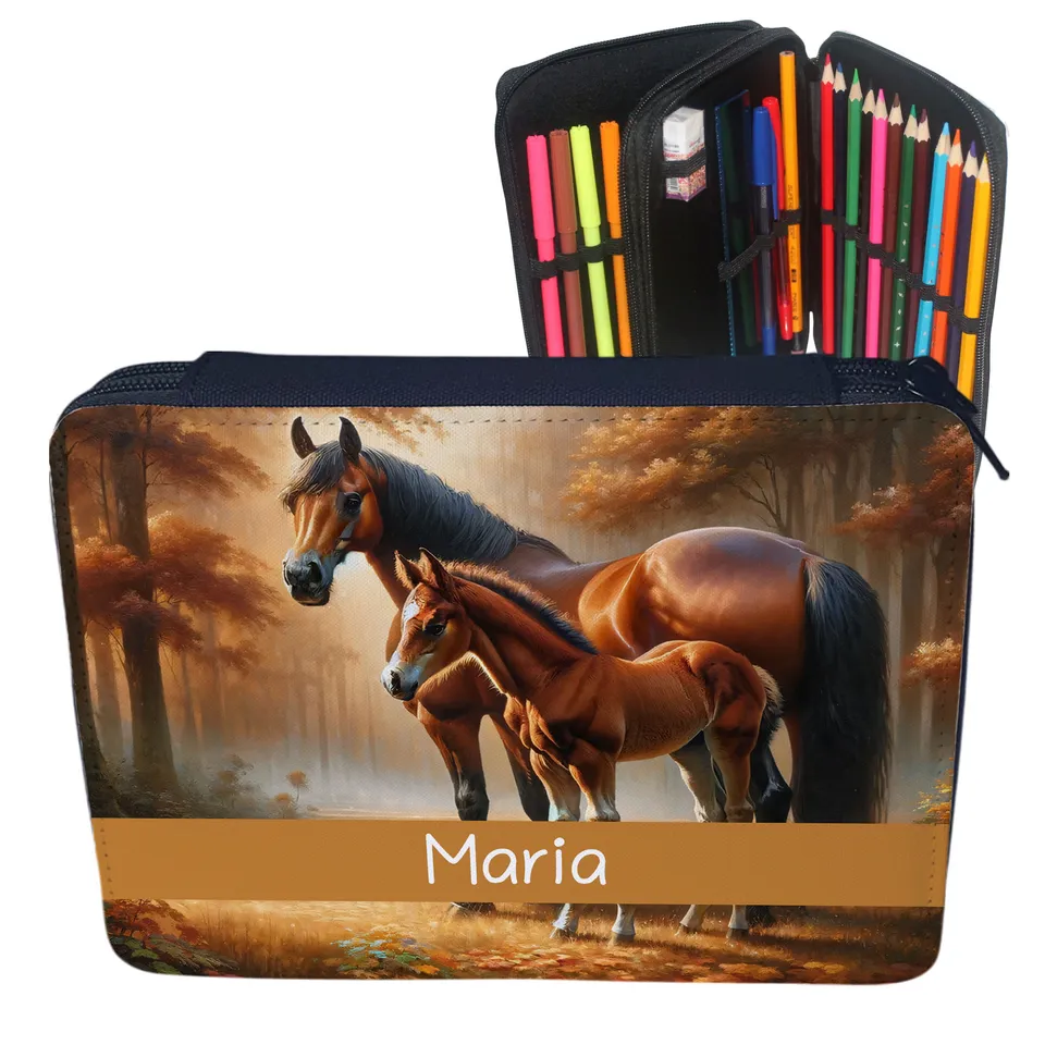 geschenke364-schulbedarf-federmappe-pferd-mit-name-gef-llt image 1