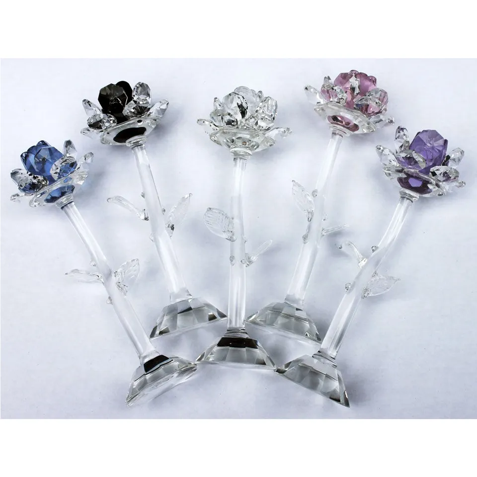 geschenke364-heimdeko-kristallrose-14-cm-schwarz-blau-geschenk image 1