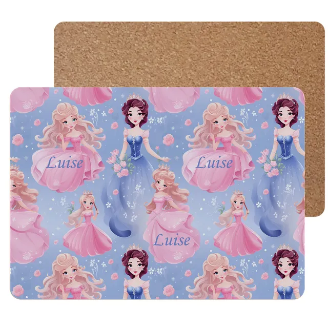 geschenke364-untersetzer-tischset-kinder-prinzessin-mit-name image 1