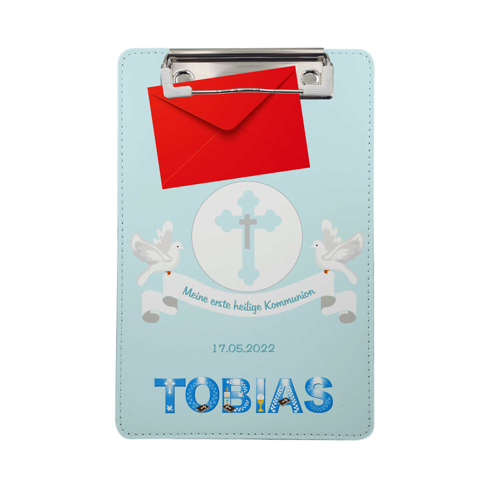 geschenke364-klemmbrett-kommunion-mit-name-datum-geldgeschenk-a5 image 2