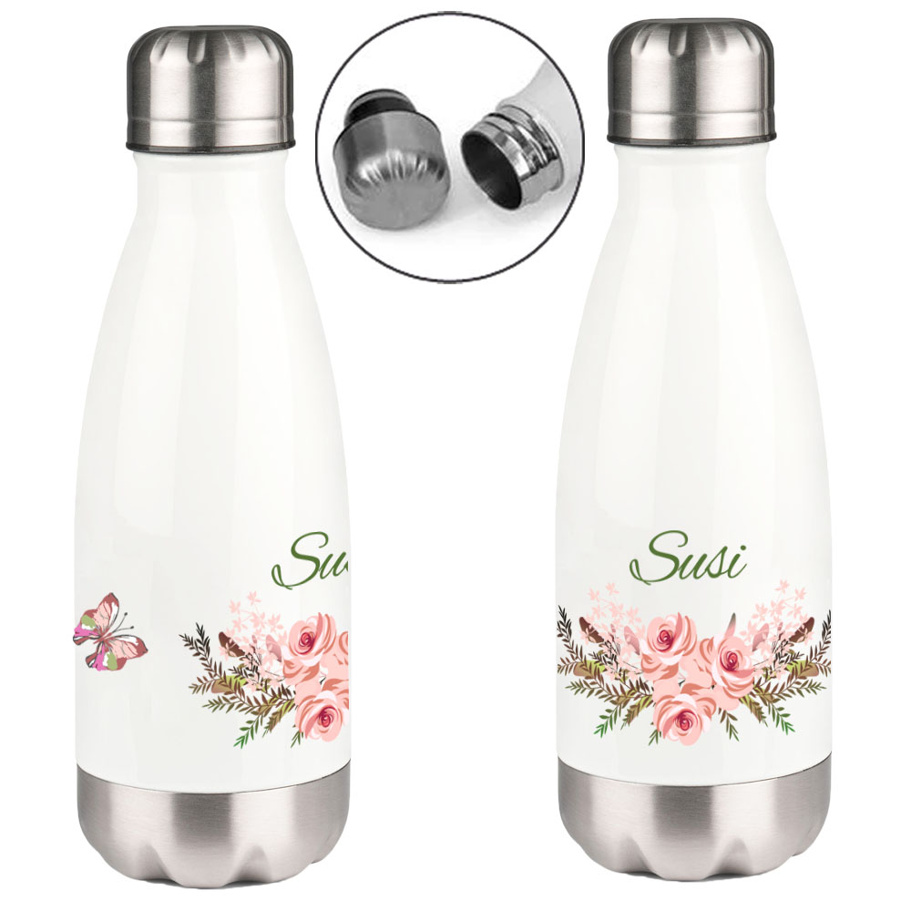 geschenke364-to-go-thermosflasche-mit-name-vintage-blumen-350-ml image 1