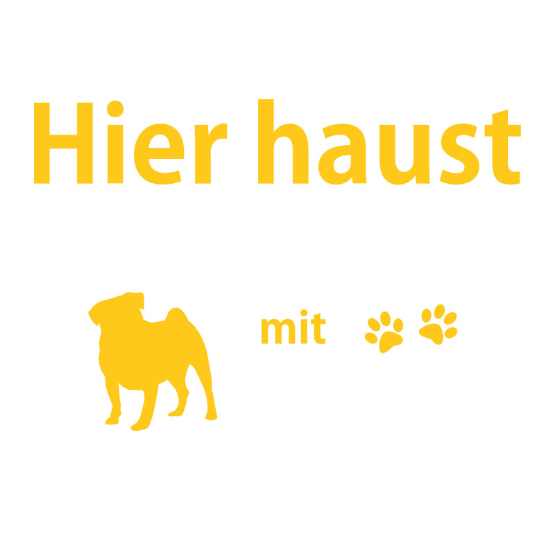 geschenke364-tiere-wandaufkleber-mops-hier-haust-mit-name-55-cm image 2