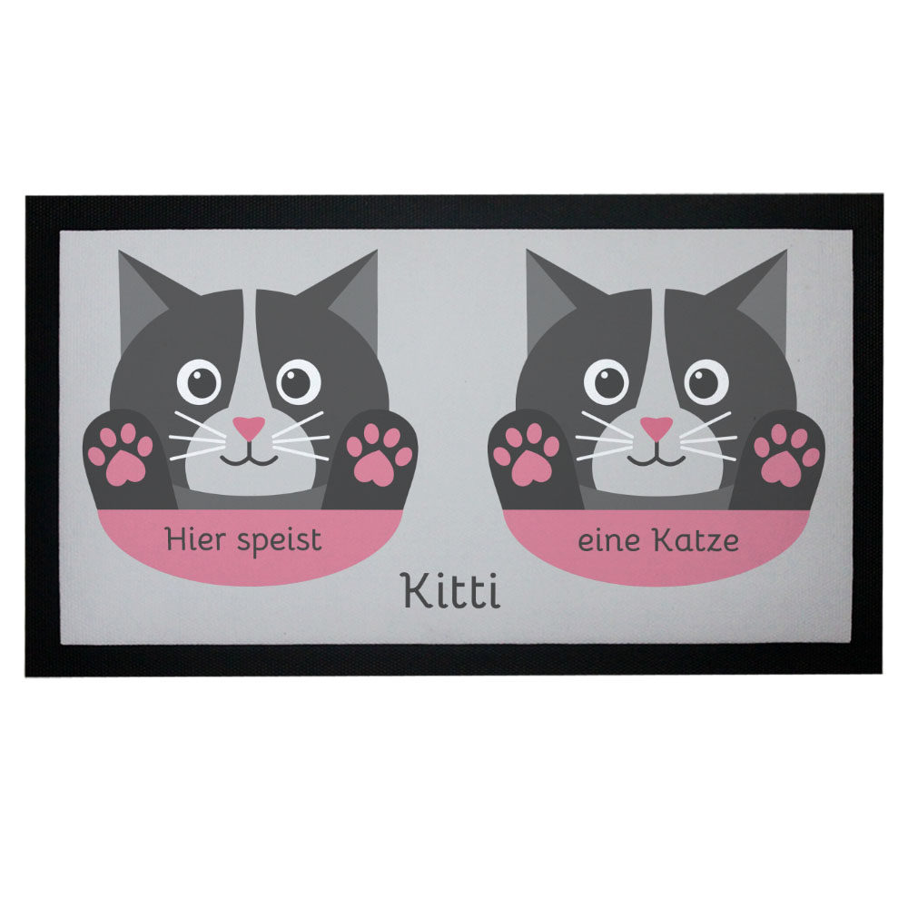 geschenke364-futtermatten-napfunterlage-katze-grau-mit-name image 1