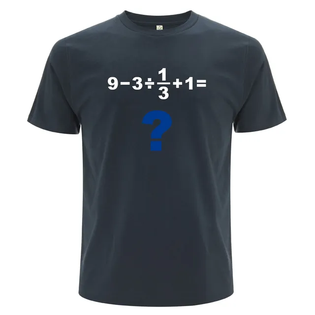 geschenke364-t-shirts-rechenaufgabe-denim-bio-shirt image 1