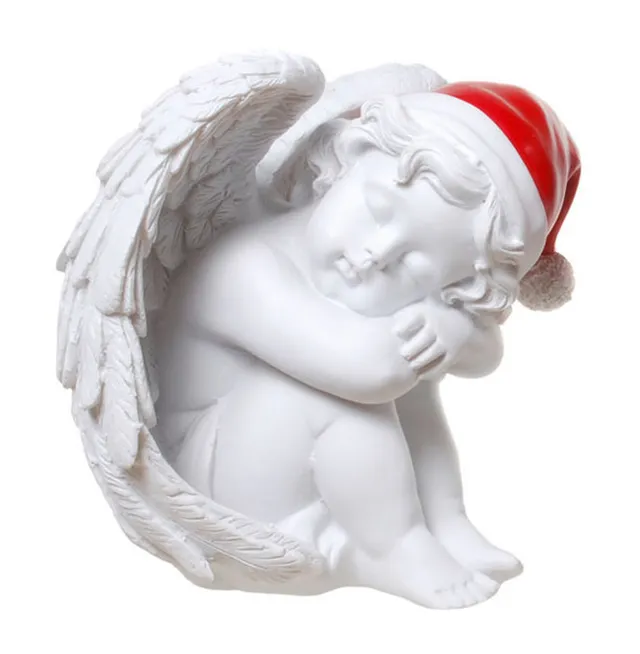 geschenke364-engel-weihnachtsengel-rote-m-tze-dekofigur-12-cm image 1