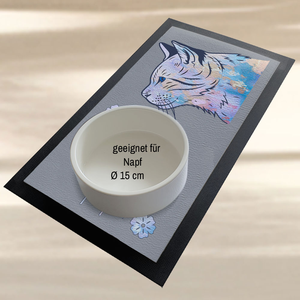 geschenke364-futtermatten-napfunterlage-katze-mit-name-floral-pastell-personalis image 3