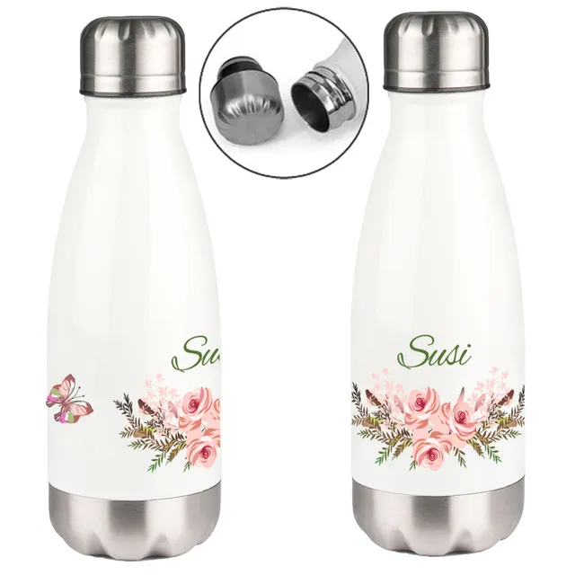 geschenke364-to-go-thermosflasche-mit-name-vintage-blumen-350-ml image 1