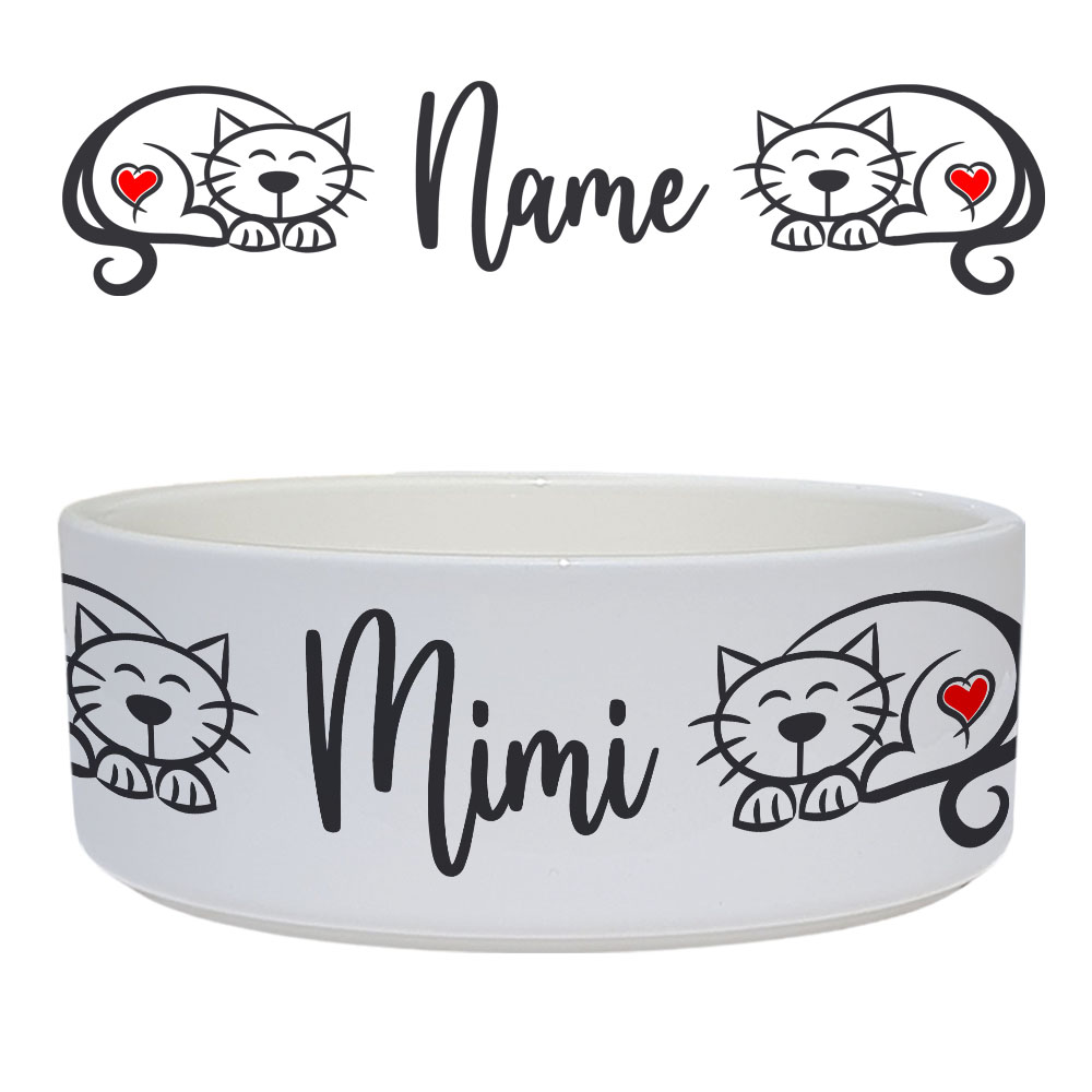 geschenke364-n-pfe-katzennapf-herz-katze-mit-name-15-cm image 1