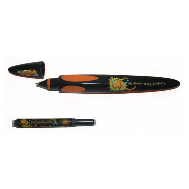 herlitz-mypen-smiley-tintenroller-schwarz-1-mm-schulbedarf image 1