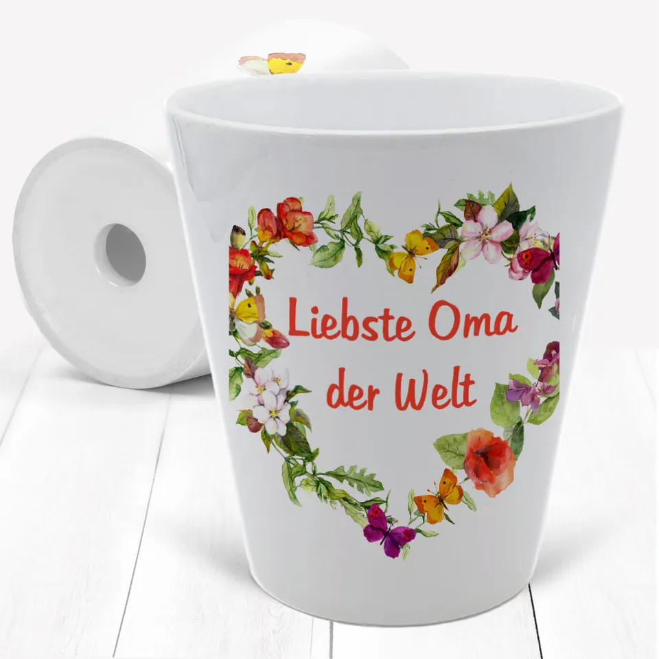 geschenke364-blumentopf-vase-blumentopf-liebste-oma-klein image 1