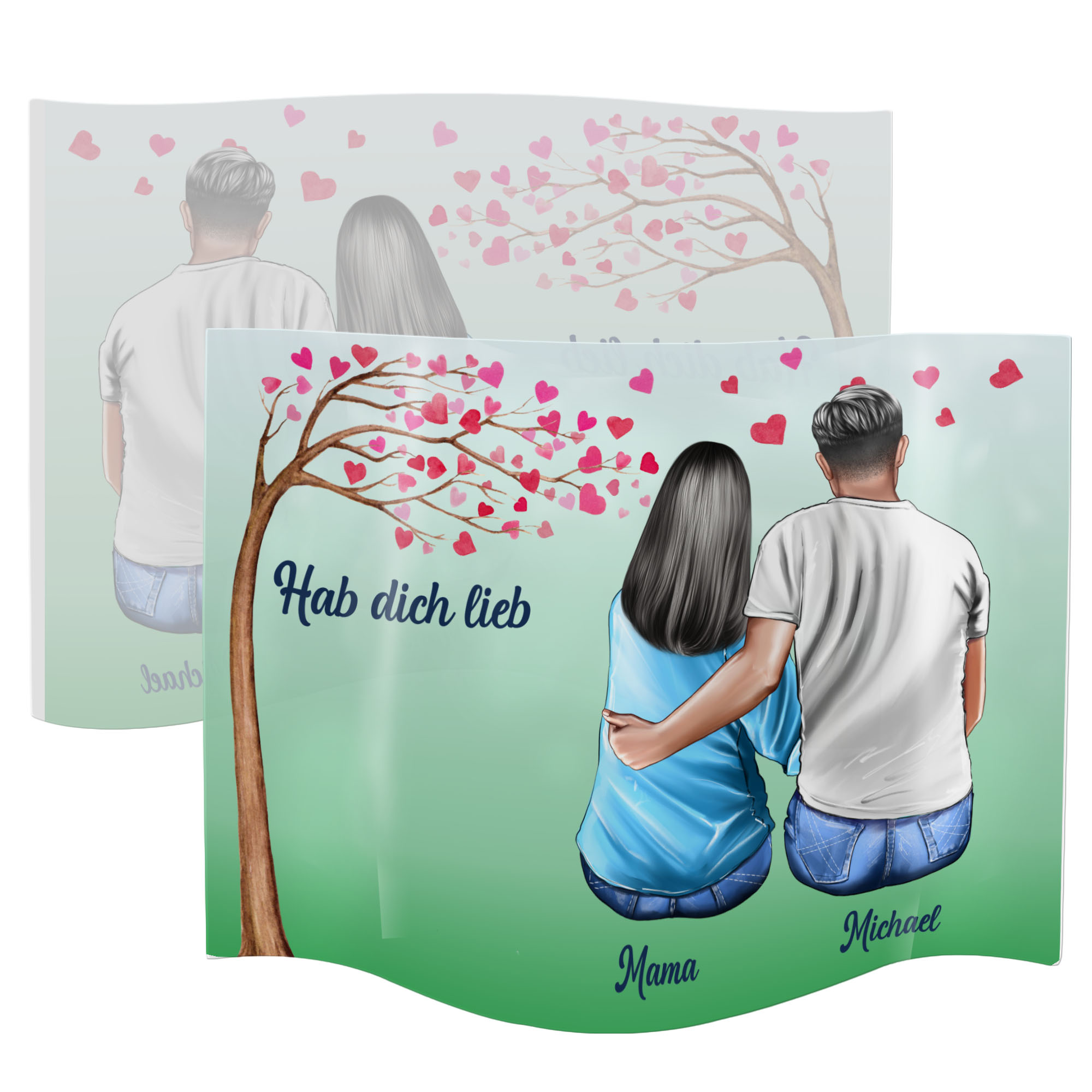 geschenke364-acryl-aufsteller-muttertag-mama-sohn-20x30-cm-namen image 2