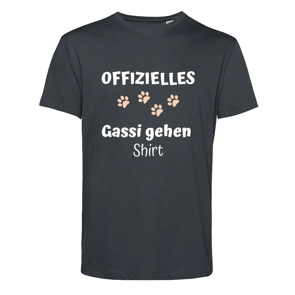 geschenke364-t-shirts-herren-gassi-gehen-shirt-bio-baumwolle image 1