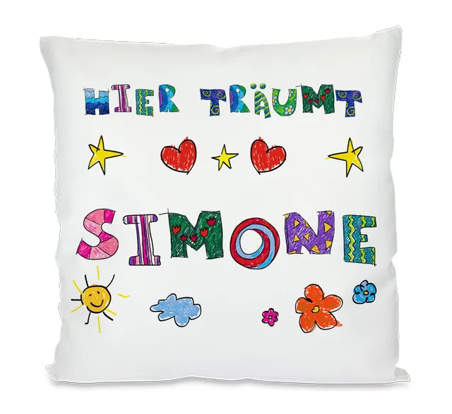 geschenke364-kissen-kinder-deko-kissen-name-40x40-traumkissen image 1