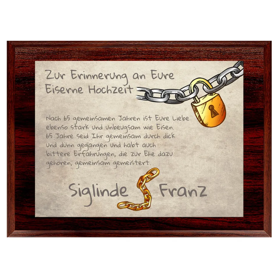 geschenke364-holztafeln-65-hochzeitstag-eiserne-hochzeit-mit-namen image 1