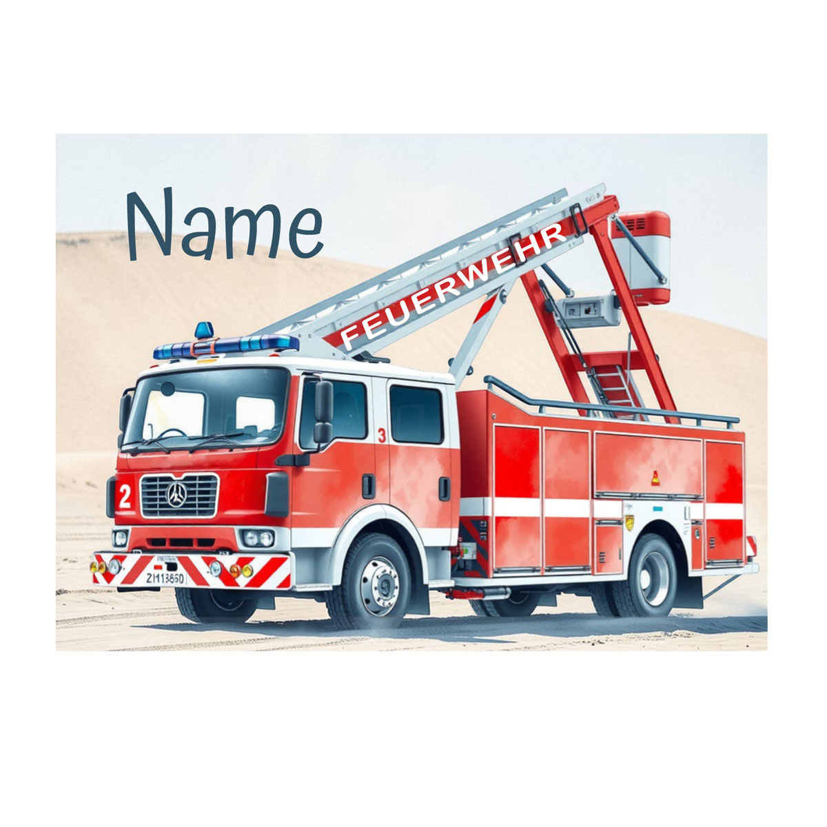 geschenke364-geldbeutel-brustbeutel-feuerwehrauto-blau-gelb-mit-name image 2