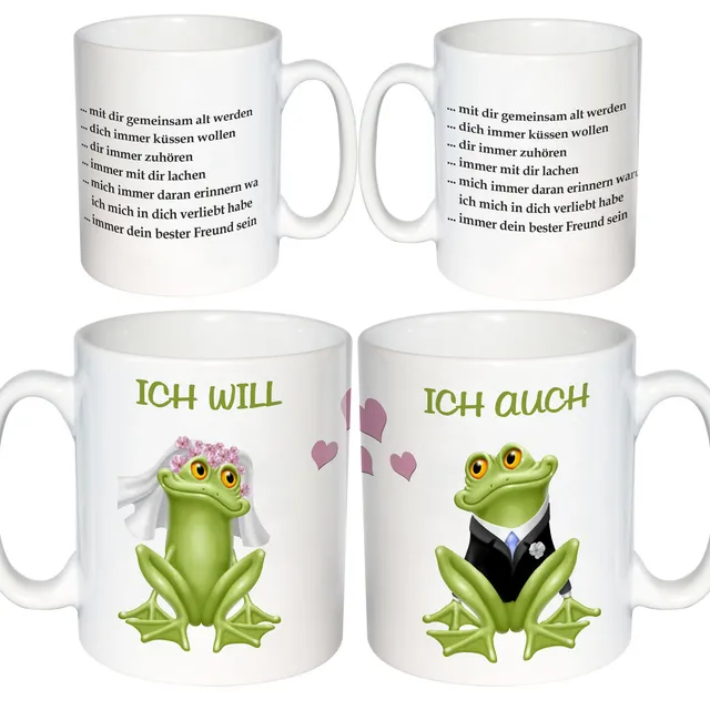 partnertassen-hochzeit-ich-will-frosch-2x250-ml image 1