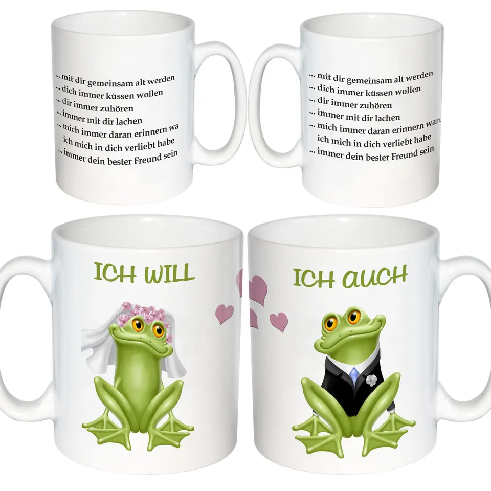 partnertassen-hochzeit-ich-will-frosch-2x250-ml image 1