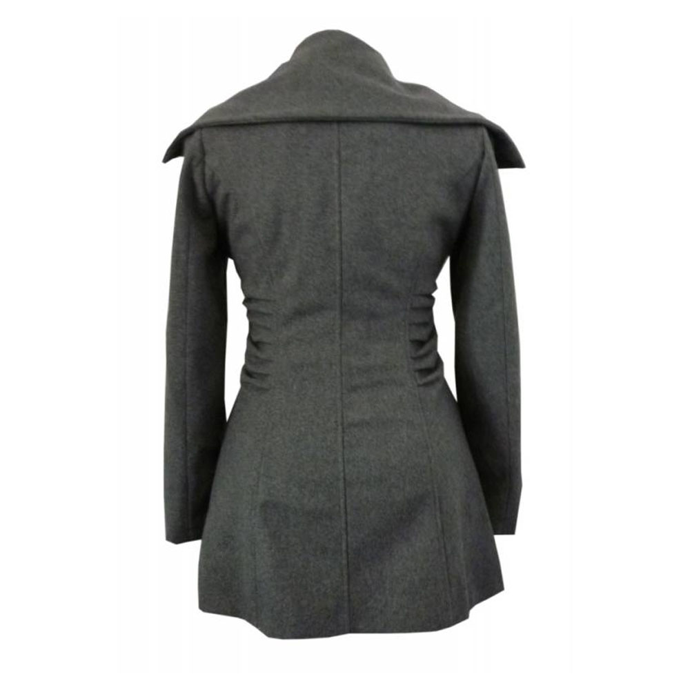 cipo-baxx-damen-jacke-grau-gr-s-gro-er-kragen-wolle image 3
