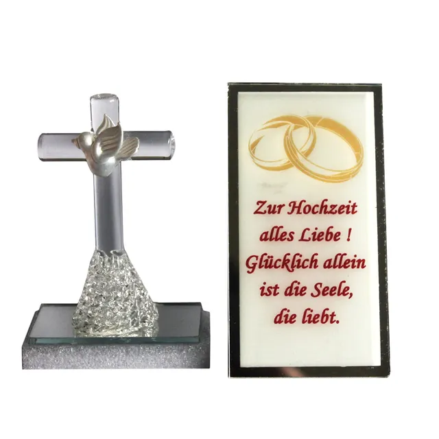 geschenke364-heimdeko-kreuz-hochzeit-glas-mit-spruch image 1