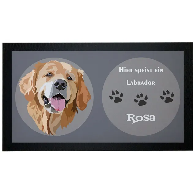 geschenke364-futtermatten-napfunterlage-labrador-mit-namen-44cm image 1
