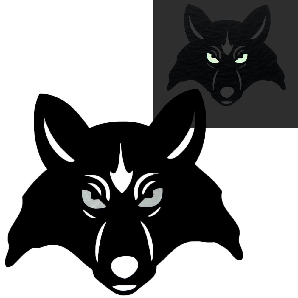 geschenke364-wolf-wandtattoo-leuchtende-augen-28x30-cm image 1