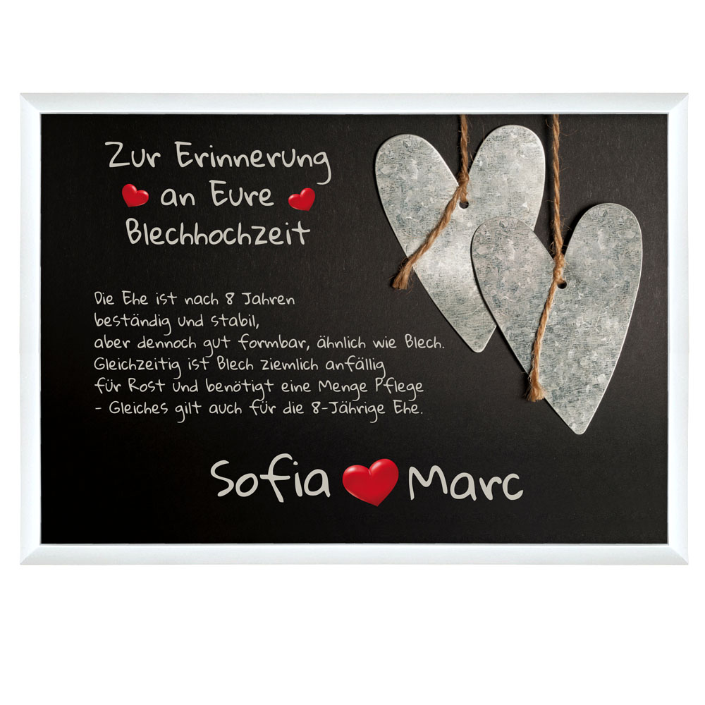geschenke364-wandbilder-alu-tafel-hochzeitstag-gerahmt-a4-mit-namen image 8