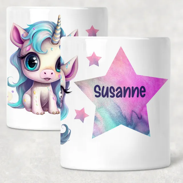geschenke364-einhorn-spardose-mit-name-kulleraugen-keramik image 1