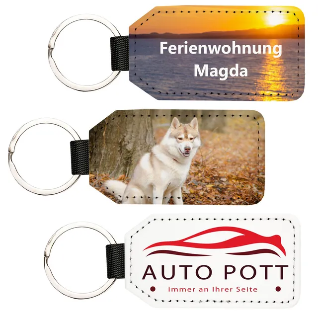 geschenke364-schl-sselanh-nger-kunstleder-rechteck-foto-quer-logo image 1