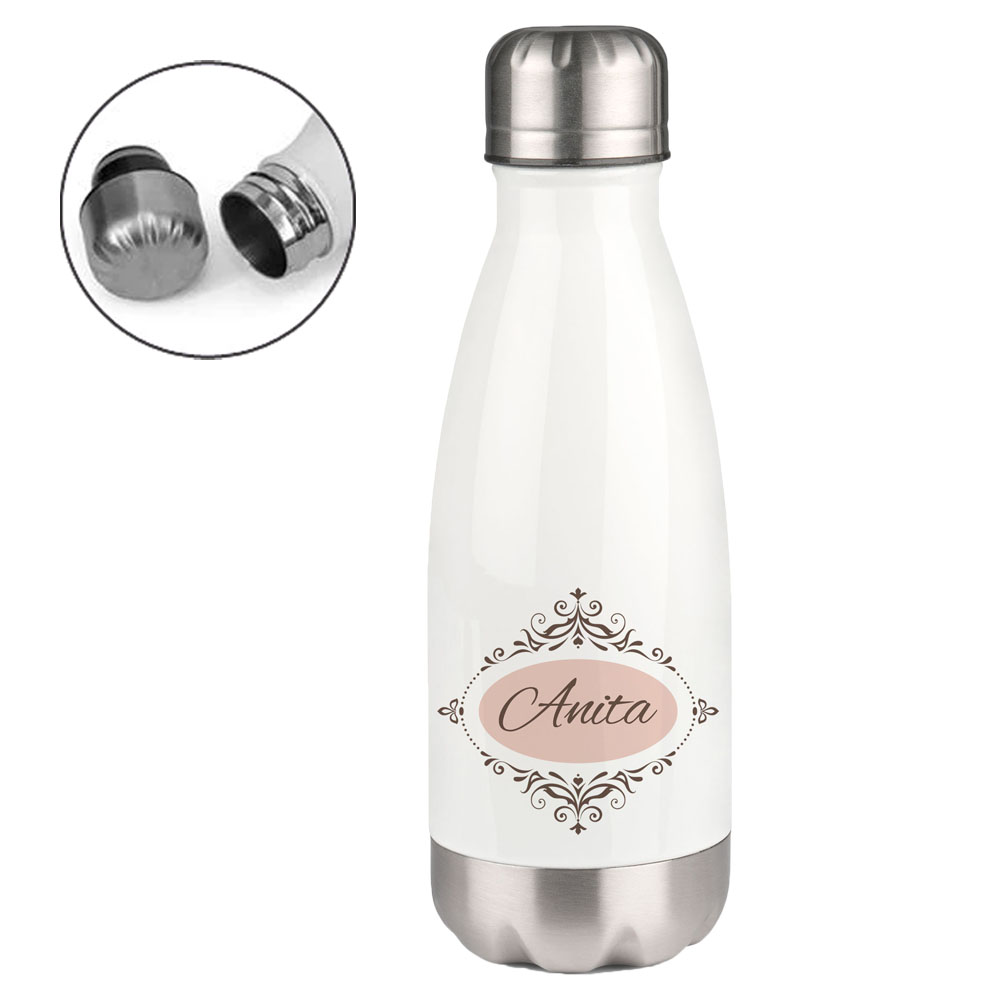 geschenke364-vintage-thermosflasche-edelstahl-name-350-ml image 1