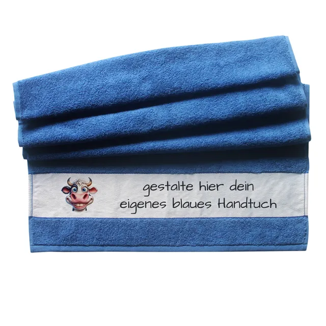 handtuch-blau-personalisiert-mit-name-50x100-cm-baumwolle image 1