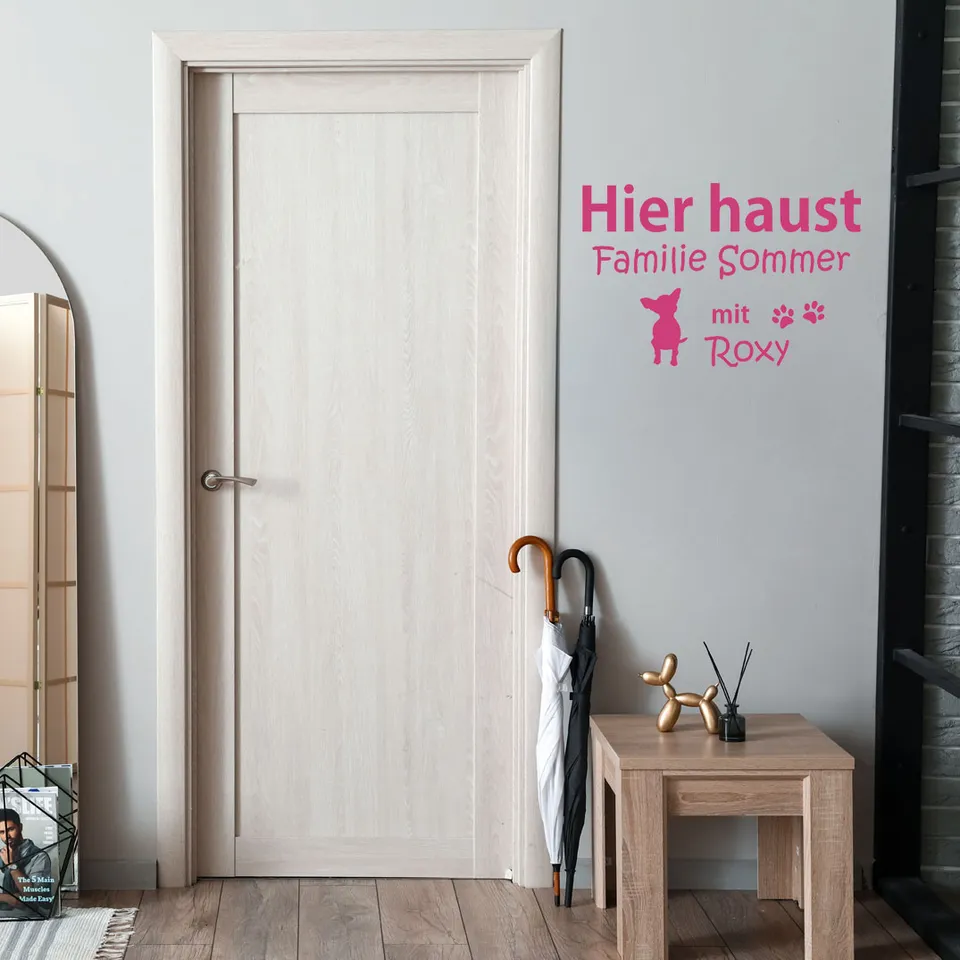 geschenke364-tiere-wandaufkleber-chihuahua-mit-name-55x36-cm image 1
