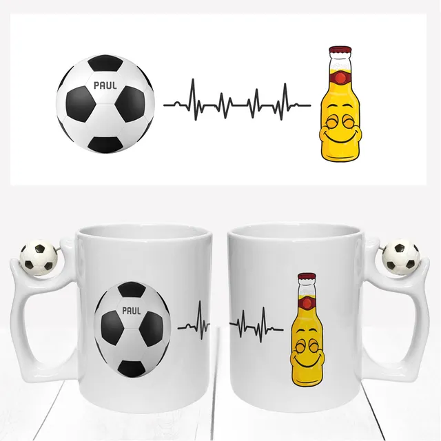 geschenke364-namens-tassen-fu-ball-tasse-herzschlag-bier-personalisiert image 1