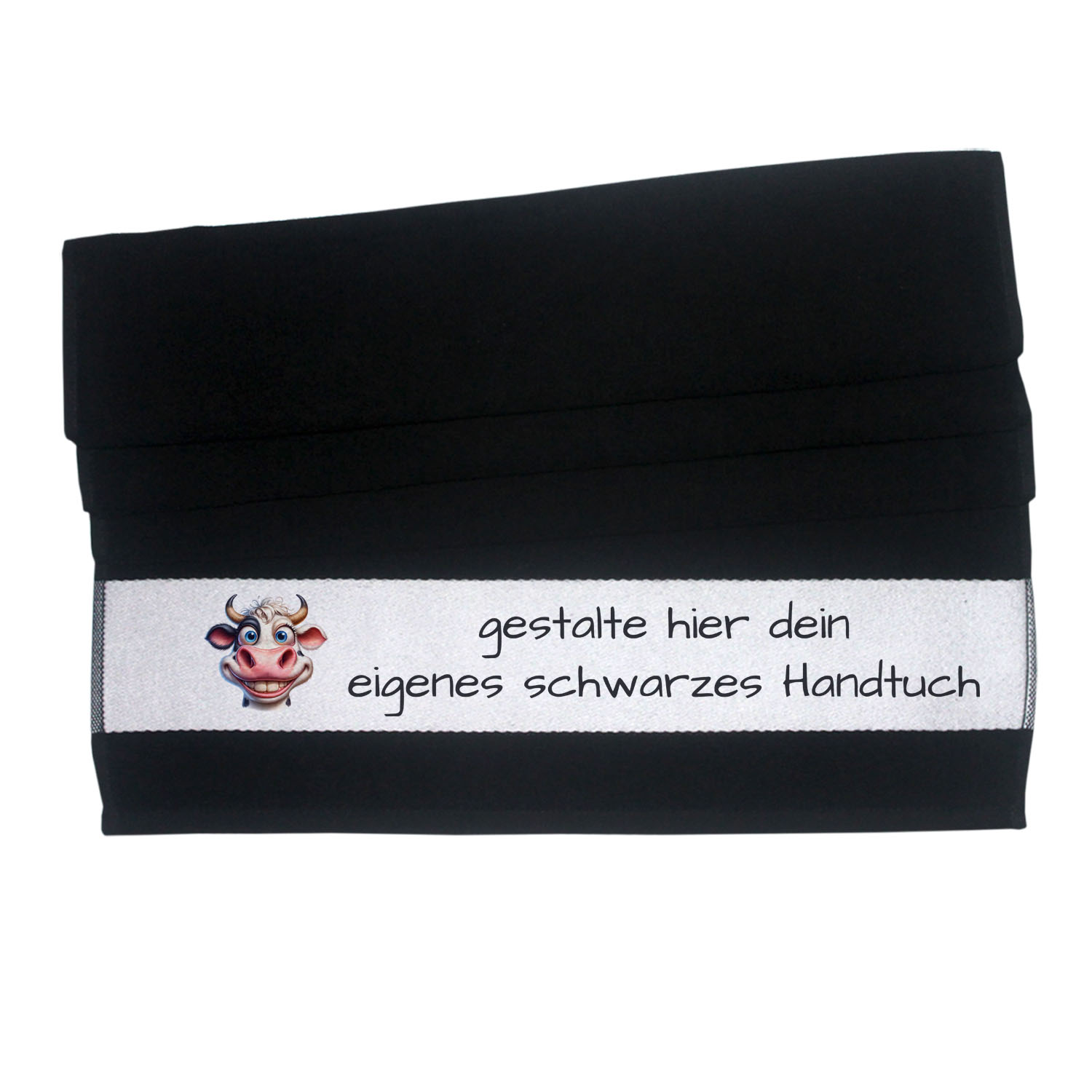 geschenke364-handt-cher-handtuch-schwarz-50x100-individuell image 1