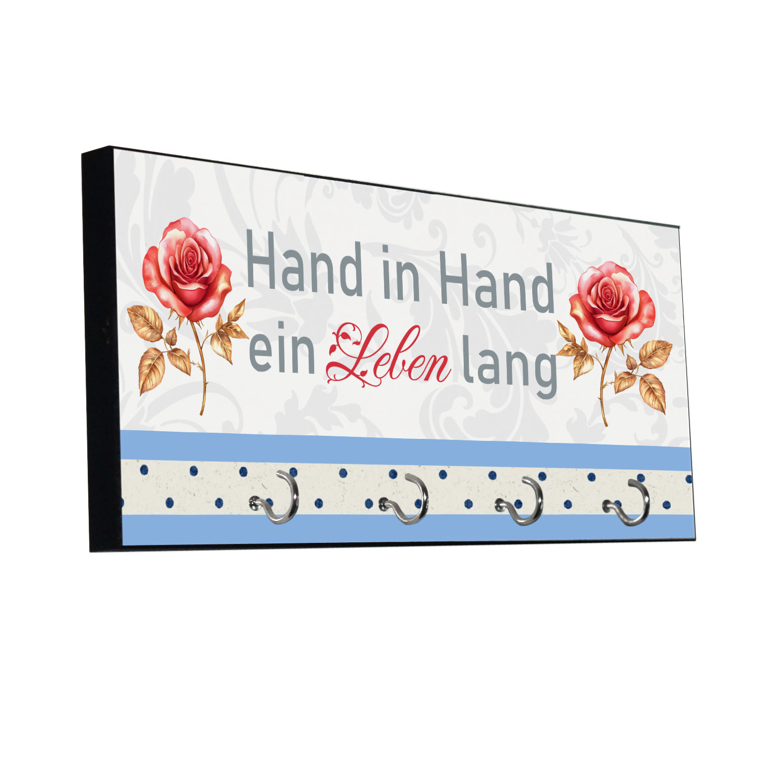 geschenke364-schl-sselanh-nger-hand-in-hand-schl-sselbrett-4-haken image 2