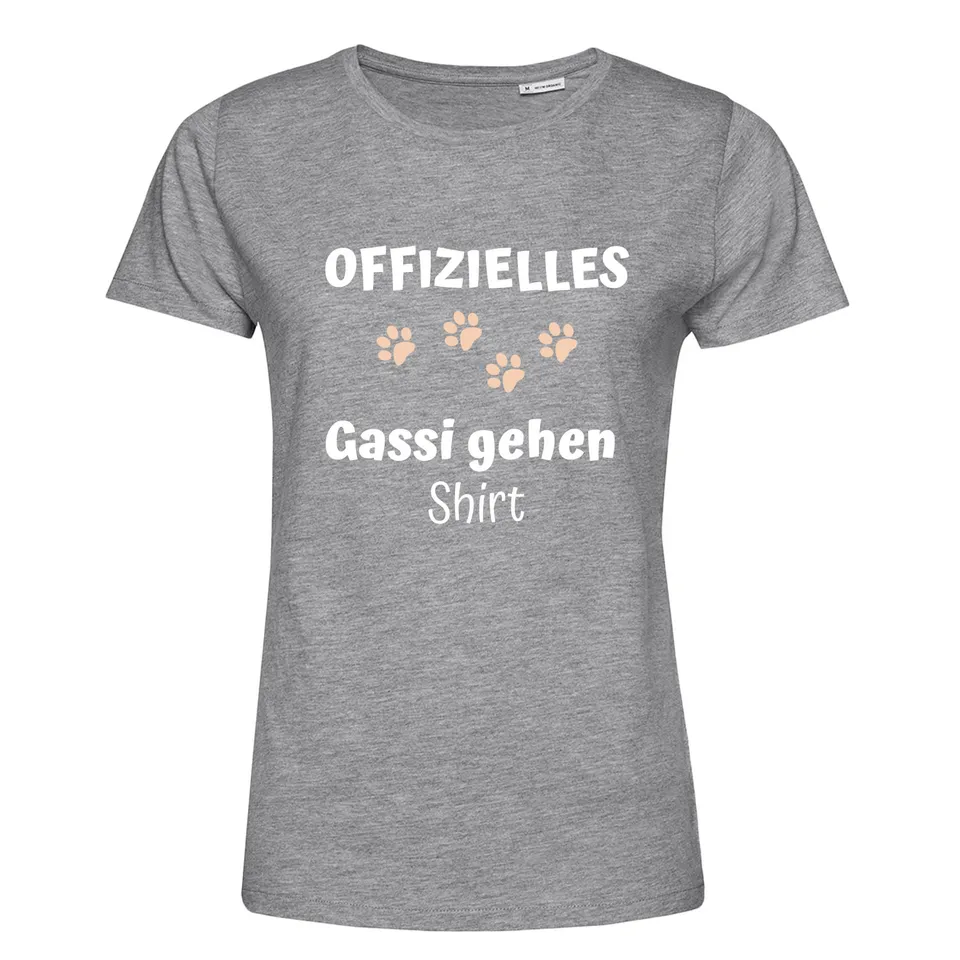 geschenke364-t-shirts-damen-gassi-gehen-shirt-bio-baumwolle image 1